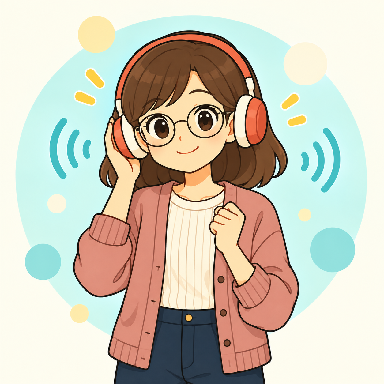 Masa-sensei escucha japonés con auriculares